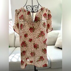 floral print blouse